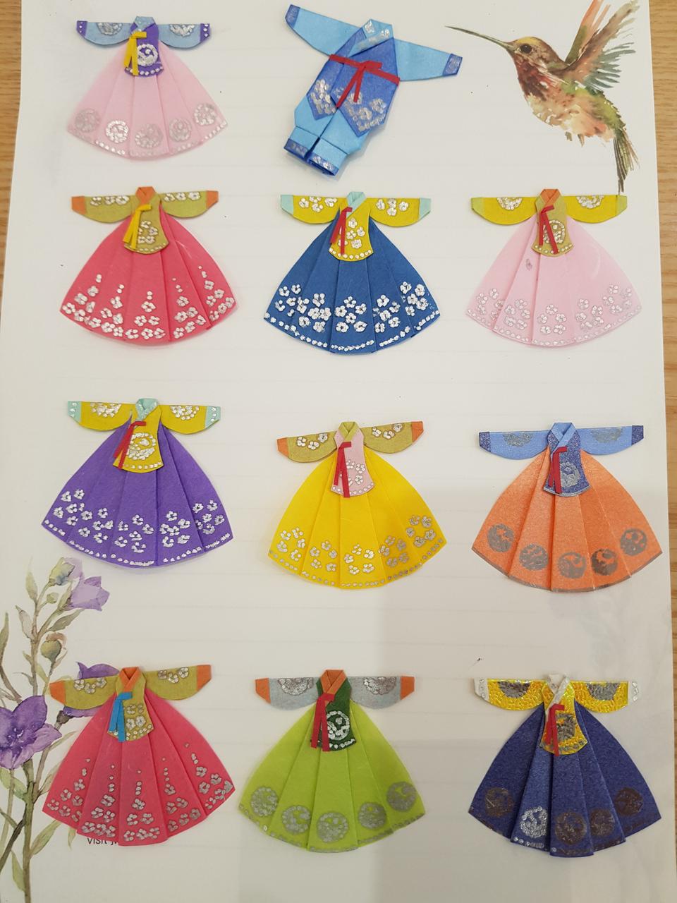 전통 수제 한복 엽서