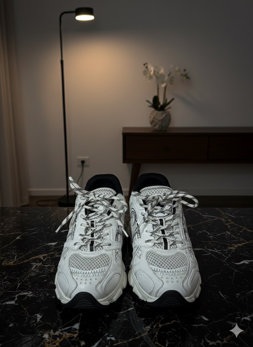 디올 크로노 스니커즈 화이트 DC 39 (250cm) (남녀 공용)