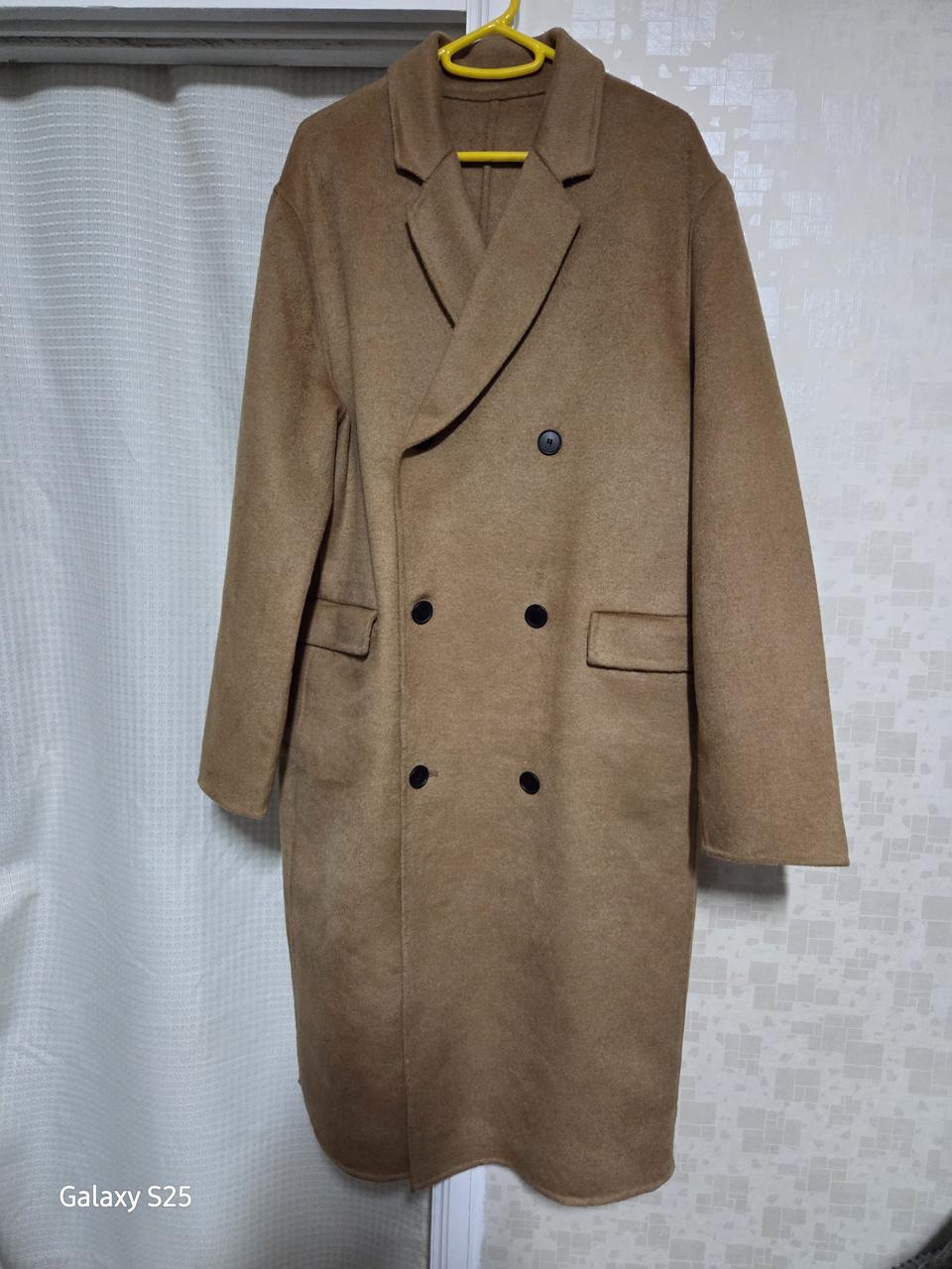 FLOOR & CO. 핸드메이드 더블 롱코트 L-XL