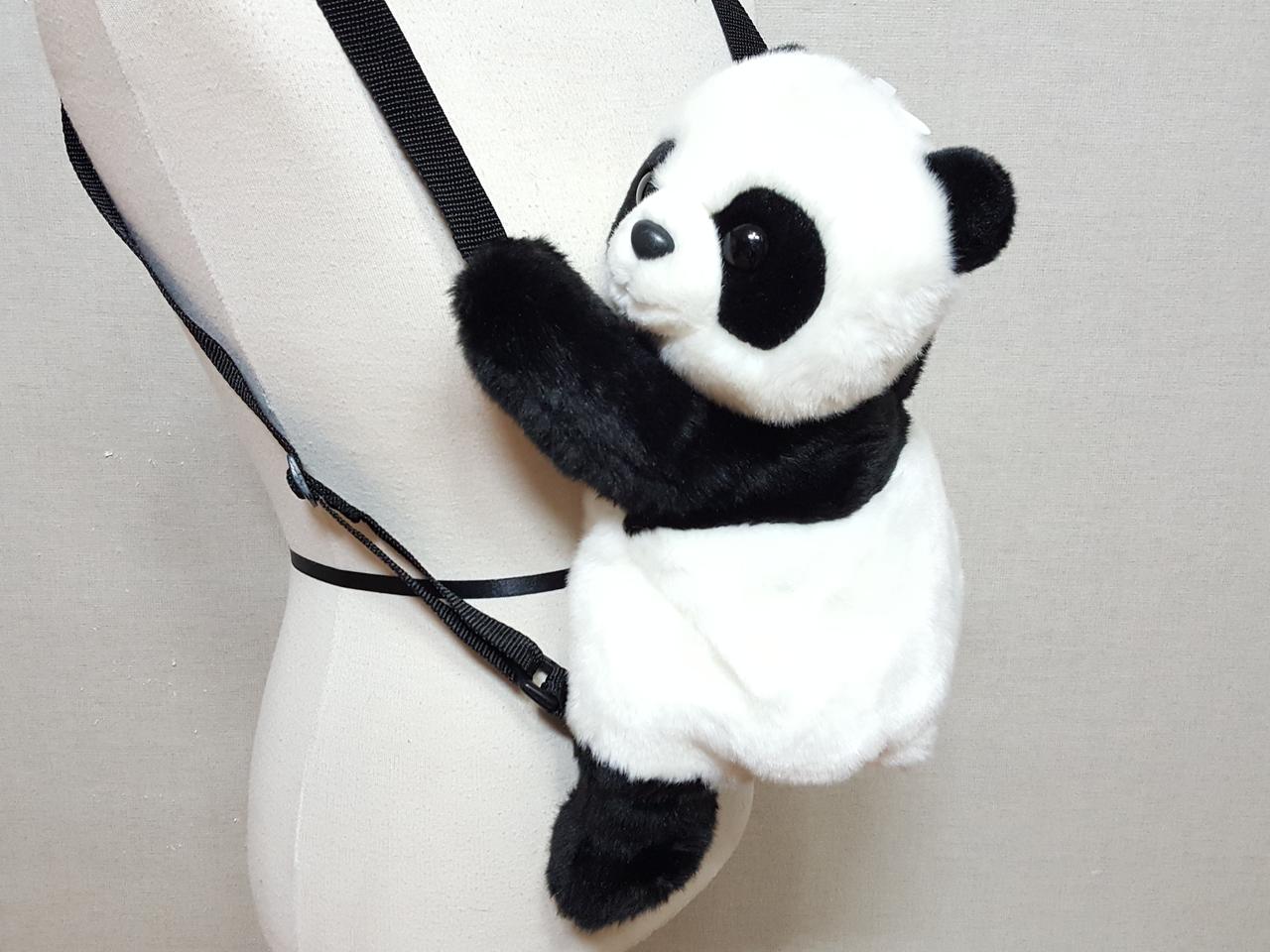 1착)에버랜드 팬더 푸바오 봉제인형 유아동 백팩