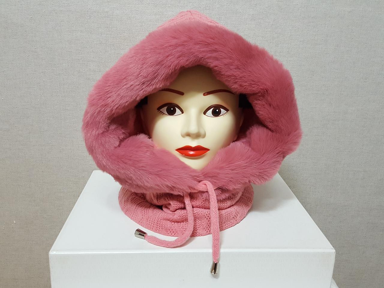 미착용)여성 및 쥬니어 보아털 안감 귀달이 넥워머 모자/프리