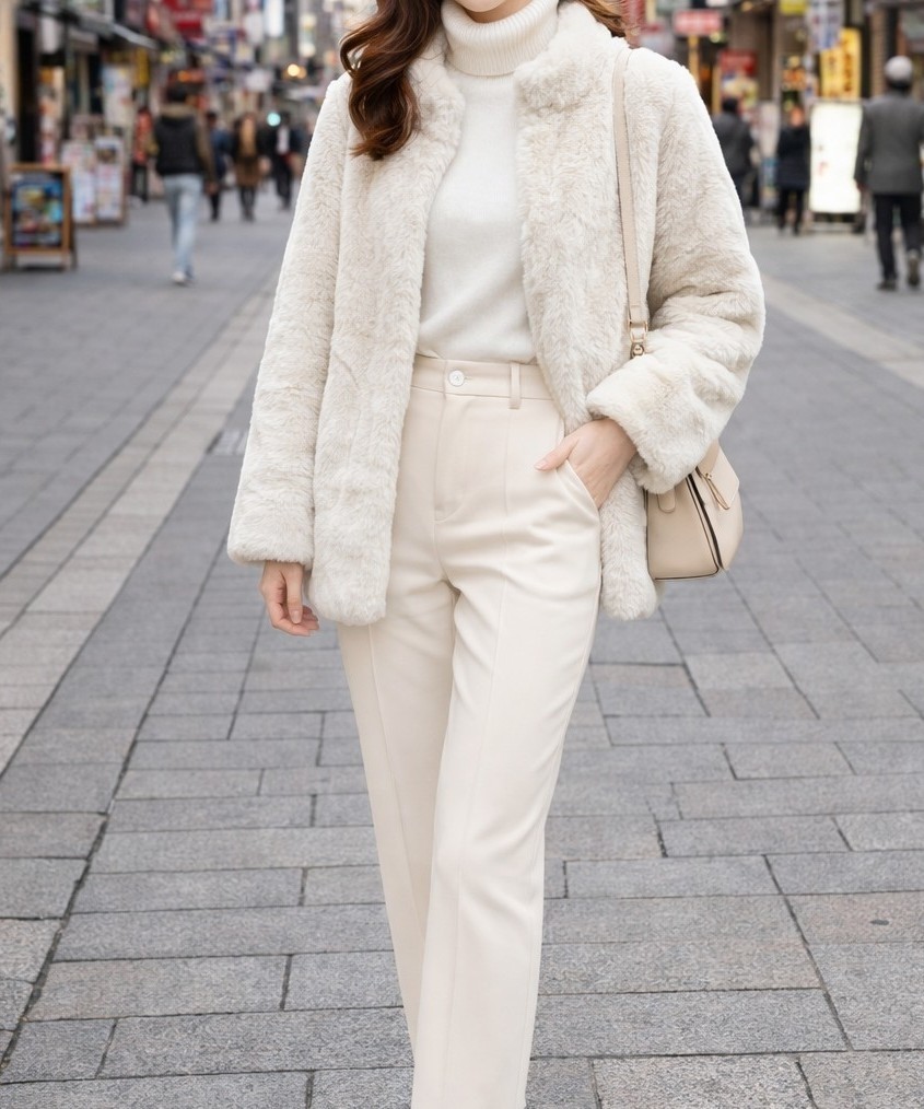 페이크 밍크 코트 (F/M까지)