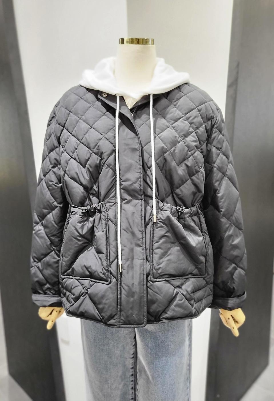 보브 2022 퀼팅 구스다운 숏 패딩 66 사이즈