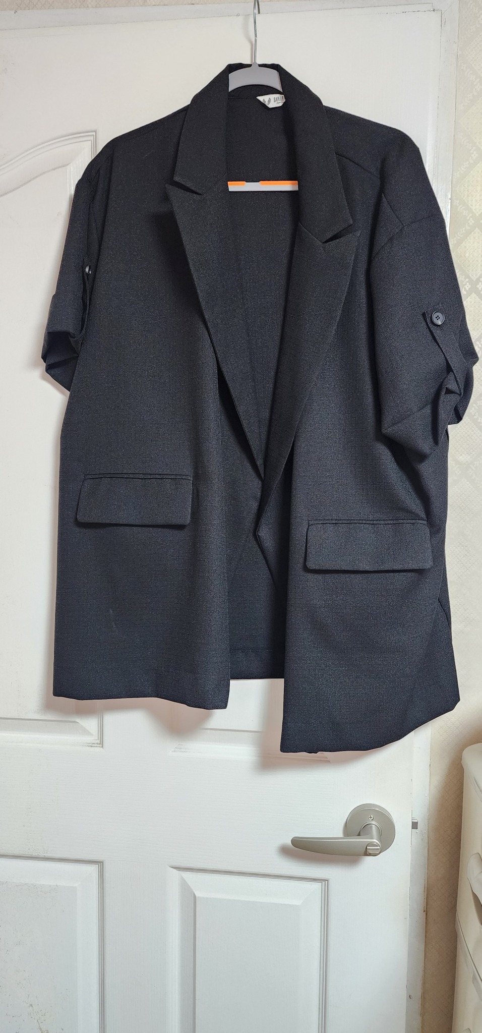 반소매 롤업 자켓