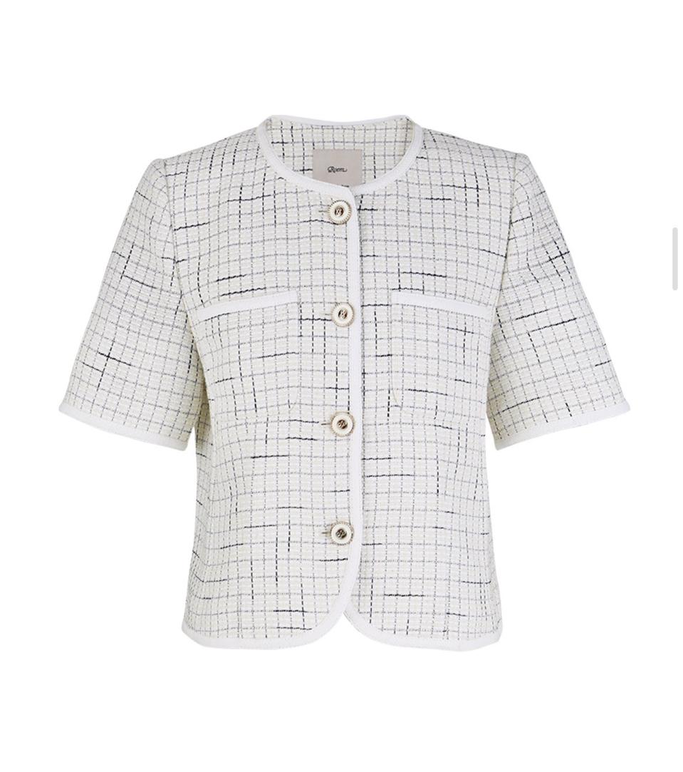 로엠 트위드 반팔 자켓