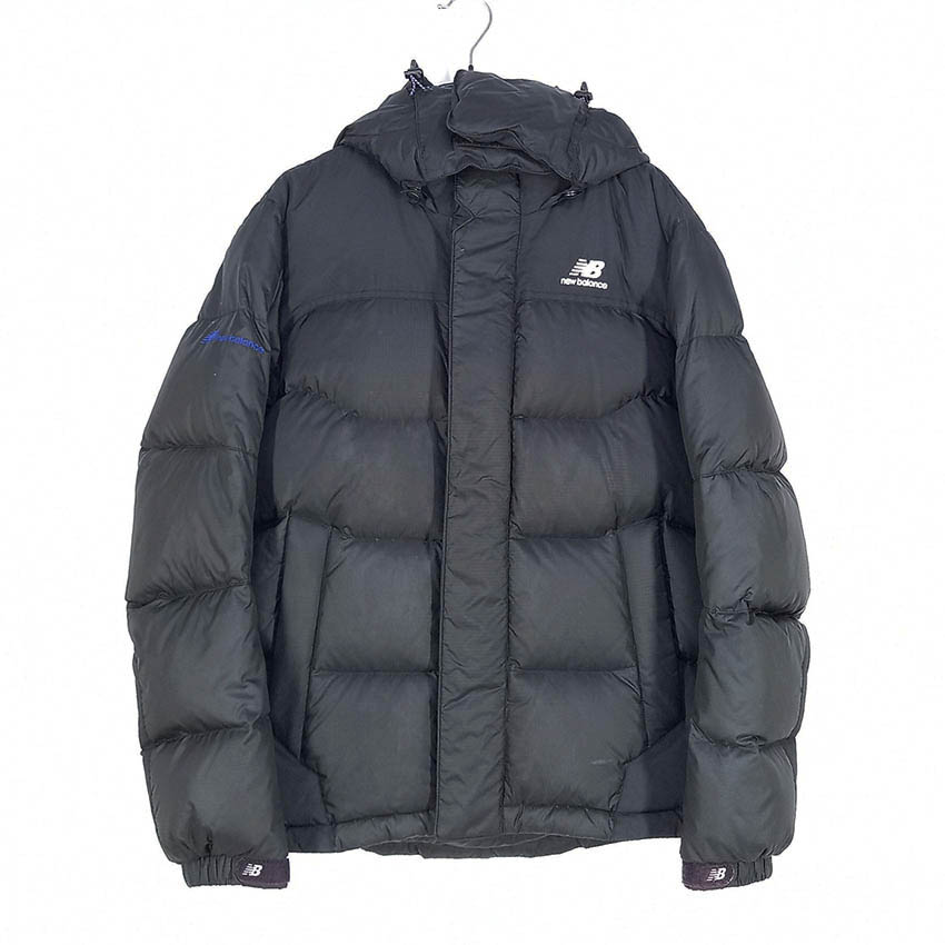 뉴발란스 여성 후드탈부착 덕다운패딩 블랙85 (HU42407)