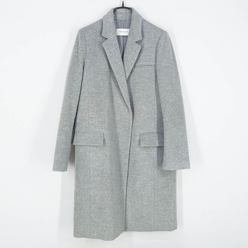 모조에스핀 여성 캐시미어혼방 모직코트 그레이85 (HU42413)
