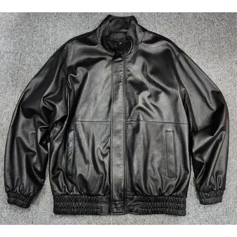 도프제이슨 오버핏 램스킨 양가죽 자켓 레더자켓 M