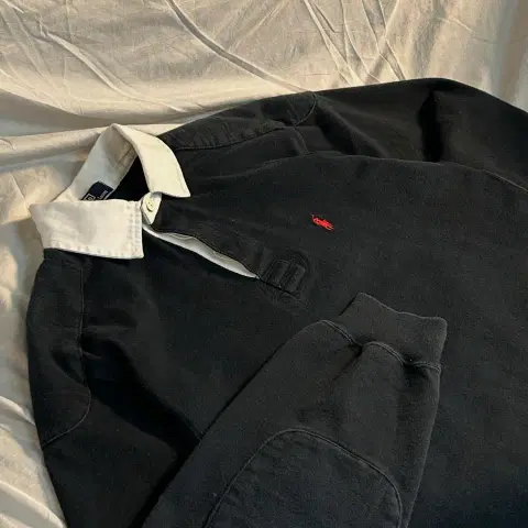 폴로 랄프로렌 숄더 패치 럭비 스웨트셔츠