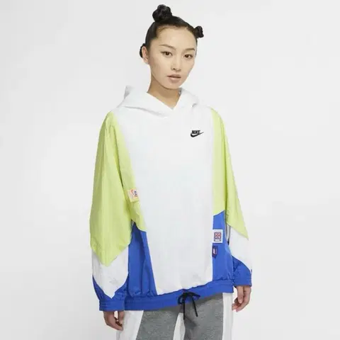 나이키 여성 아이콘 클래쉬 세미 가오리핏 후디 S