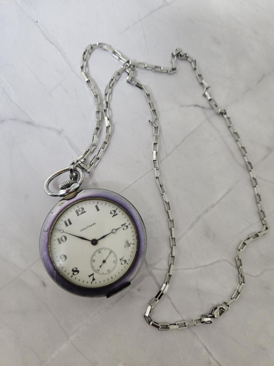 월쌈 수동태엽식 회중시계