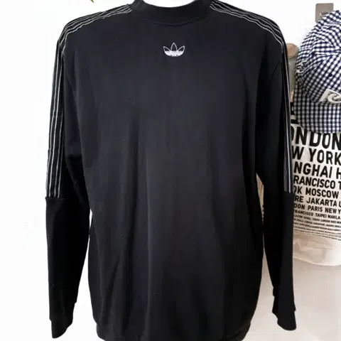 아디다스 스트릿 남자맨투맨 105 파이어버드 블랙 XL