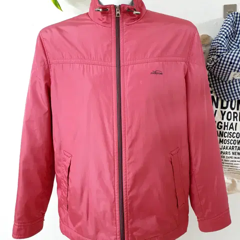 팬텀골프 남자경량패딩 로고자수 100 로즈핑크