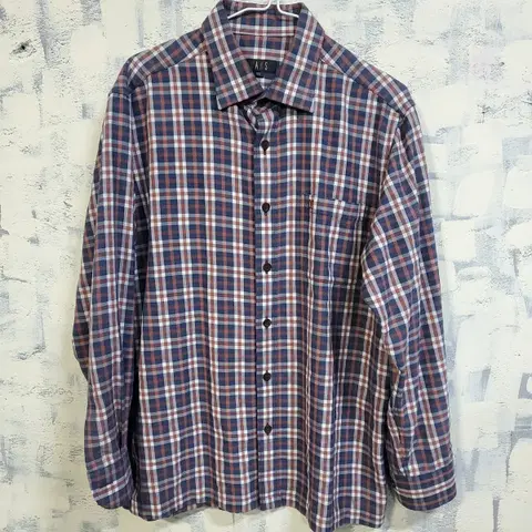 닥스 체크 카라 긴팔 셔츠 105