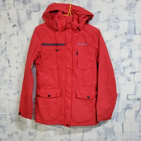 디스커버리 집업 바람막이 4포켓 95