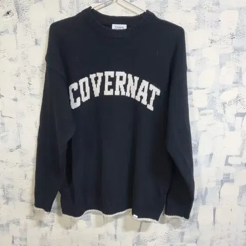 커버낫 빅로고 울 니트 M