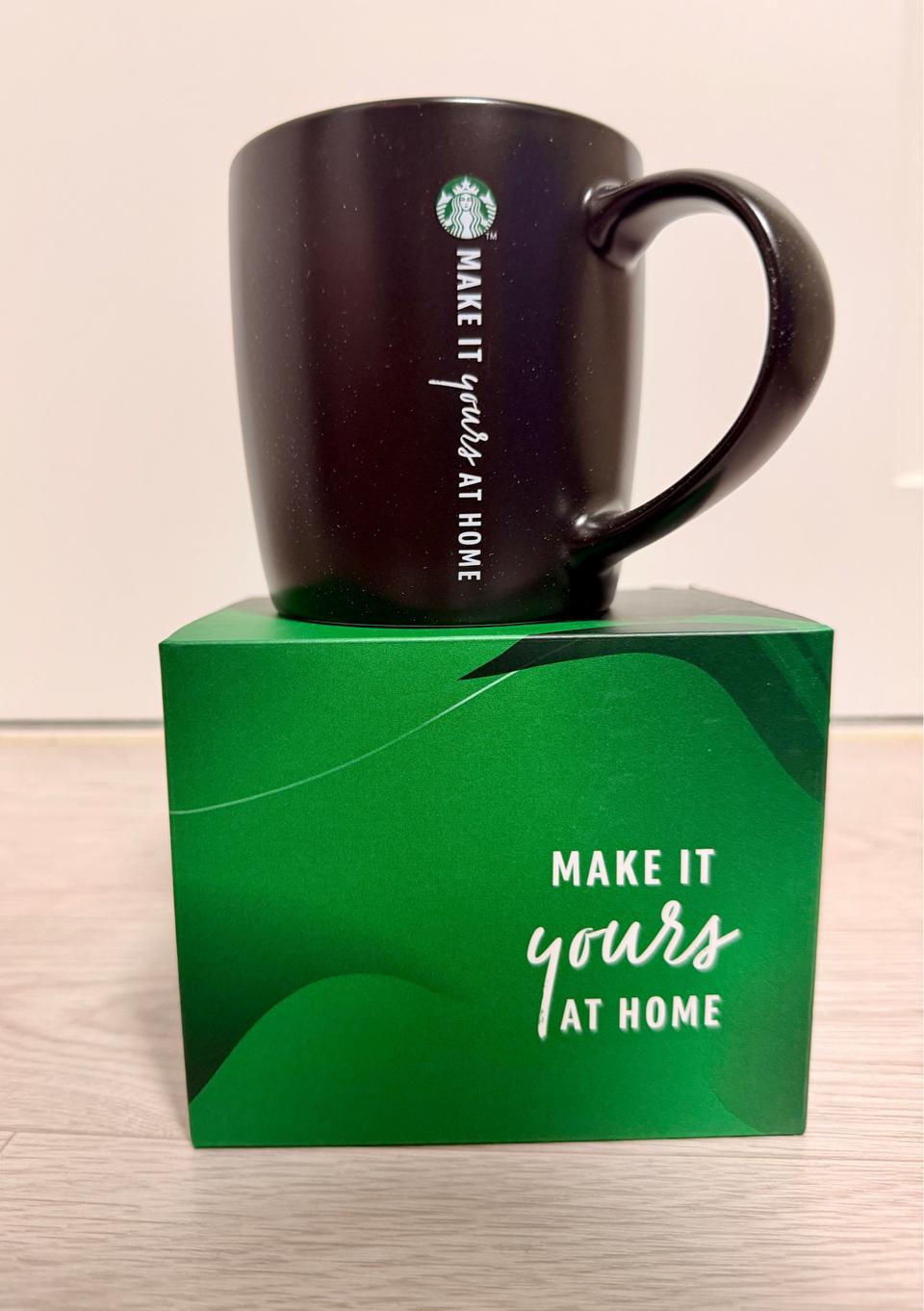 스타벅스앳홈 블랙 카푸치노 머그, 370ml, 새 제품