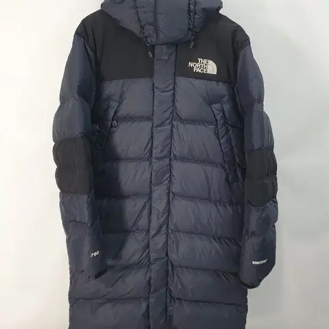 노스페이스 눕시 롱패딩 700 다운 코트 네이비 s