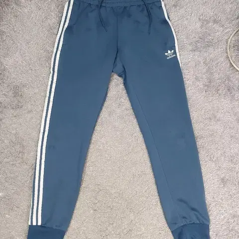 아디다스 바지 슈퍼스타 트랙 조거 팬츠 블루 L