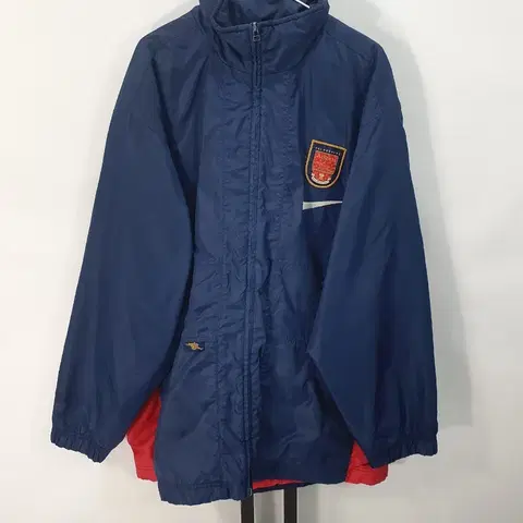 나이키 아스날 바람막이 90s 누빔 경량 패딩 자켓 네이비 105