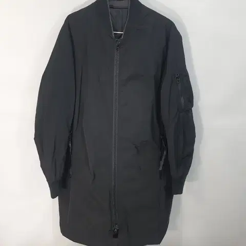 솔리드옴므 MA-1 롱 항공점퍼 누빔 자켓 블랙 100