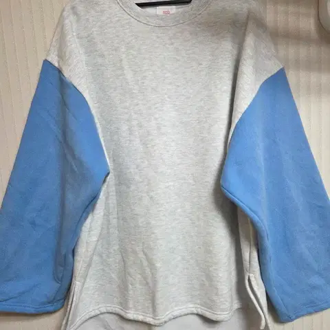 새상품 nob 나그랑 기모 박스티