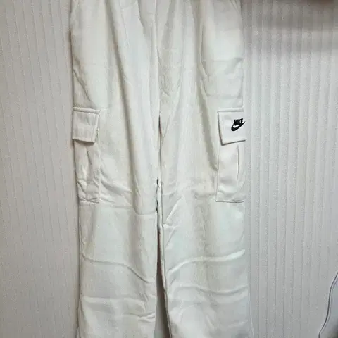 새상품 골지 기모 카고 와이드바지