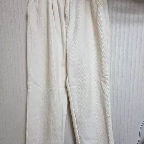 새상품(이염있음) 골지 와이드 팬츠