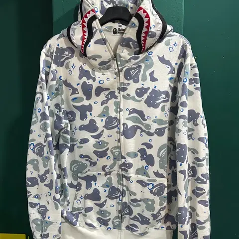 베이프 샤크후드집업 L