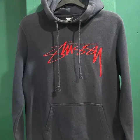 스투시 후드티 네이비 미듐