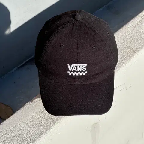 [M] 반스 로고 블랙 볼캡 모자