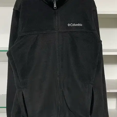 컬럼비아 블랙 플리스 집업 자켓 L