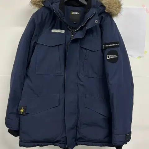 내셔널지오그래픽 남성 덕다운 패딩 M 네이비