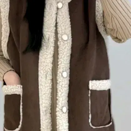 무스탕 뽀글이 조끼 무스탕조끼