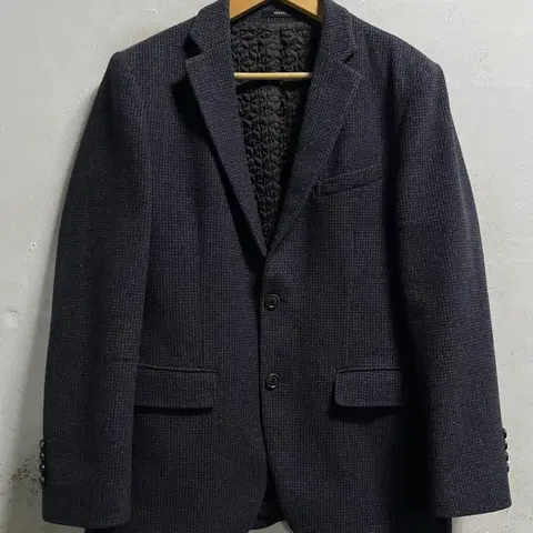 100 SPASSO 울100 누빔 블레이져 테일러드 자켓 정품