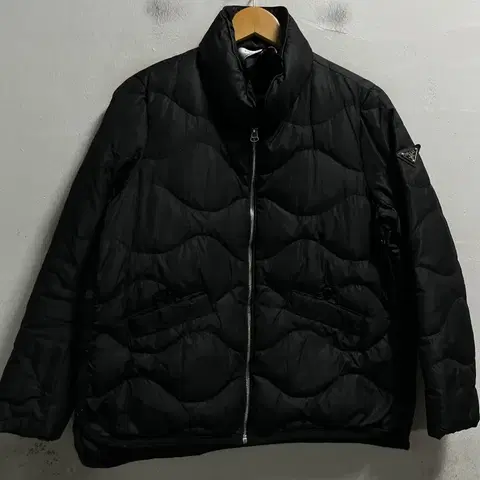 55-66 블랙 덕다운 오리털 루즈핏 패딩