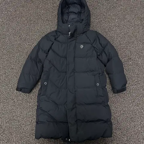 [120] 블랙야크 키즈 덕다운 오리털 롱패딩 블랙 120사이즈