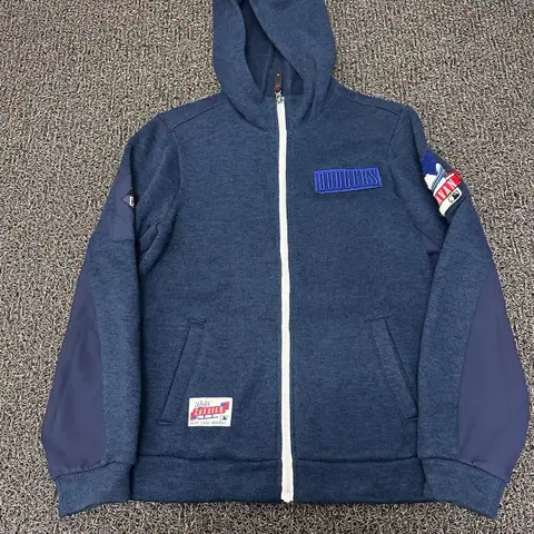 [155] MLB 엠엘비 기모 후드집업 155사이즈 네이비