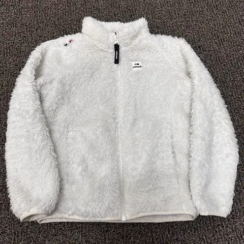 아이더 키즈 뽀글이 플리스 집업 130사이즈 아이보리