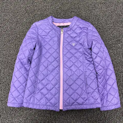 [130] 게스 키즈 퀄팅 점퍼 자켓 130사이즈 퍼플