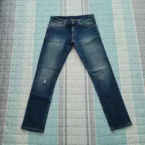 누디진 롱존 이안레플리카 스판스키니 셀비지데님 탭31 실30사이즈