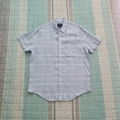 아베크롬비 Abercrombie. 신형 리넨 반팔셔츠. L 105사이즈