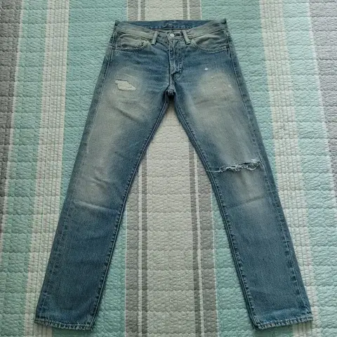 리바이스 511 터키산 셀비지 디스 연청진 31사이즈