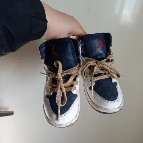 145 나이키 조던 농구화 운동화 네이비/화이트 키즈