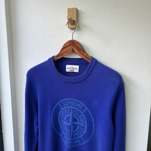 15741 - 스톤아일랜드 X 슈프림 리플렉티브 콤퍼스 니트