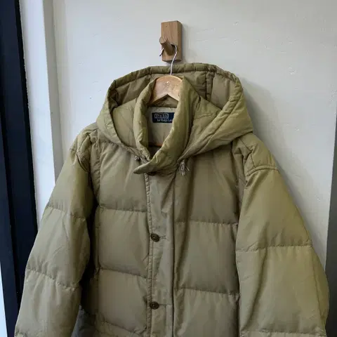 폴로 랄프로렌 00s 베이지 카라코람 패딩