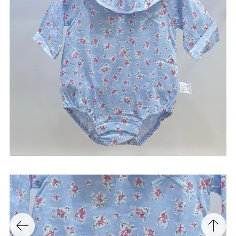 압소바 플라워 바디수트 롬퍼 80