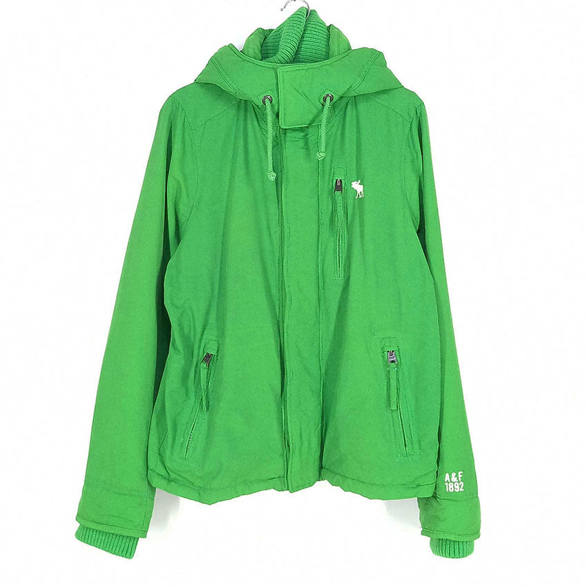 아베크롬비앤피치 남성 추동 안기모 후드집업 그린XL (HU42423)