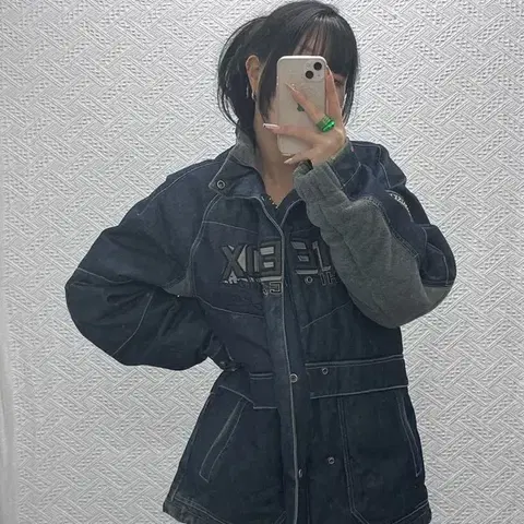 MLB 올드스쿨 레트로 스트릿 데님 패딩 자켓 95 C08294