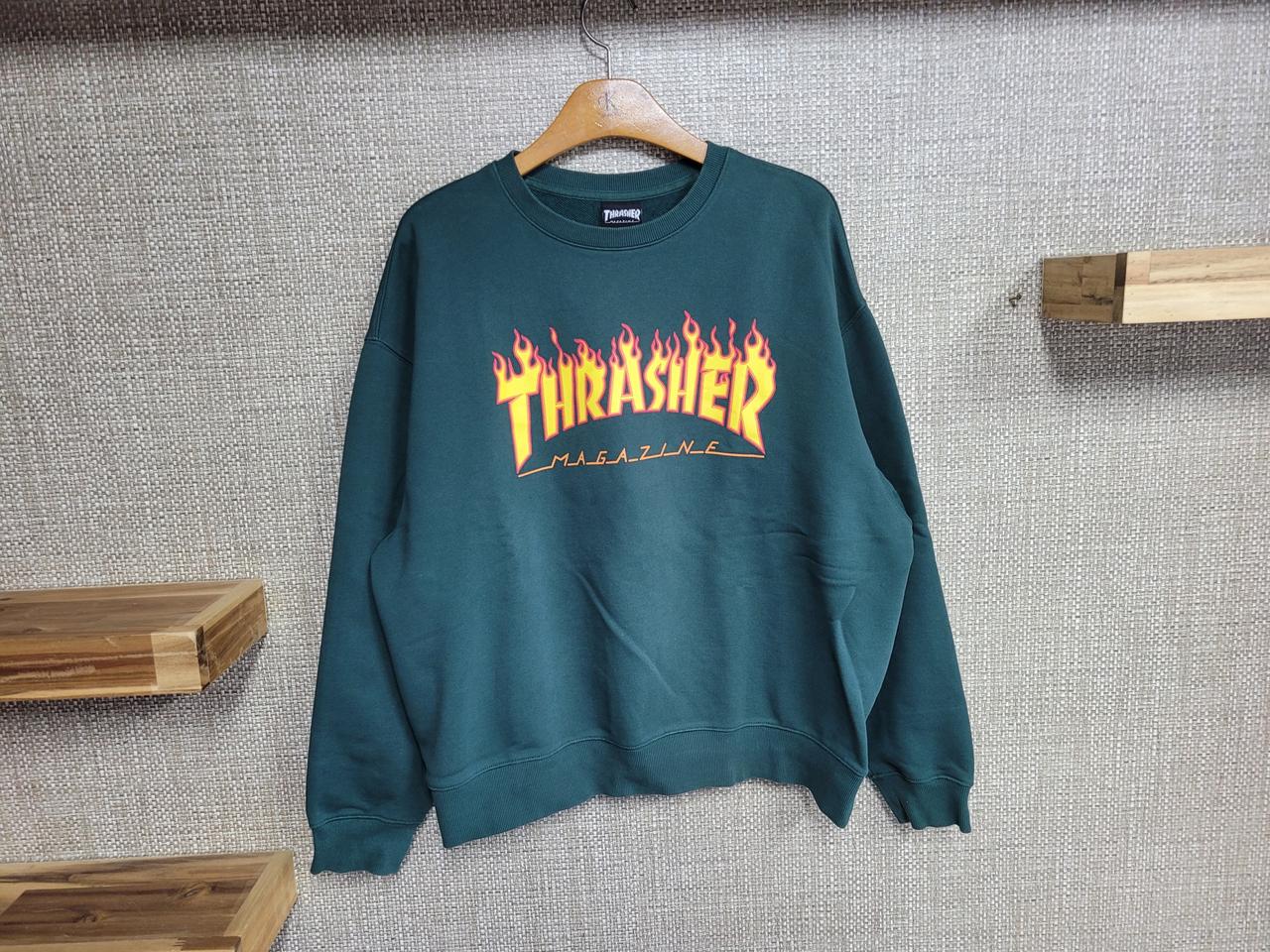 M사이즈 트레셔 오버핏 맨투맨 올드스쿨 힙합